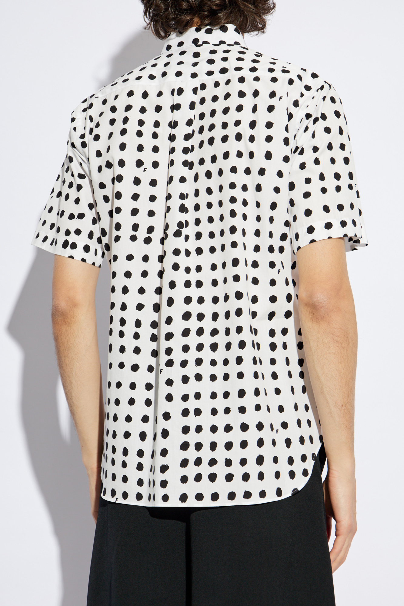 Comme des Garçons Black Shirt with dot pattern | Men's